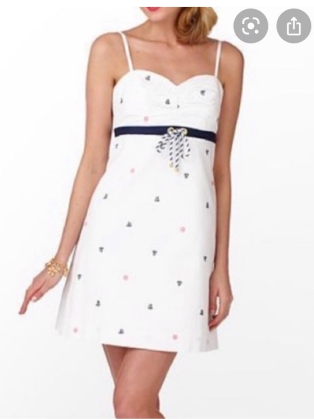 Lilly Pulitzer White Sailboat Dress
